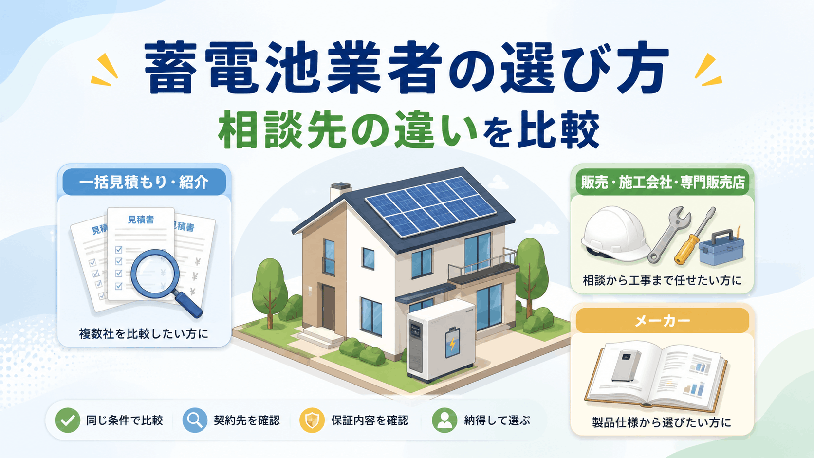 蓄電池業者ランキングの見方