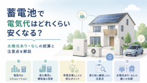 蓄電池で電気代はどれくらい安くなる