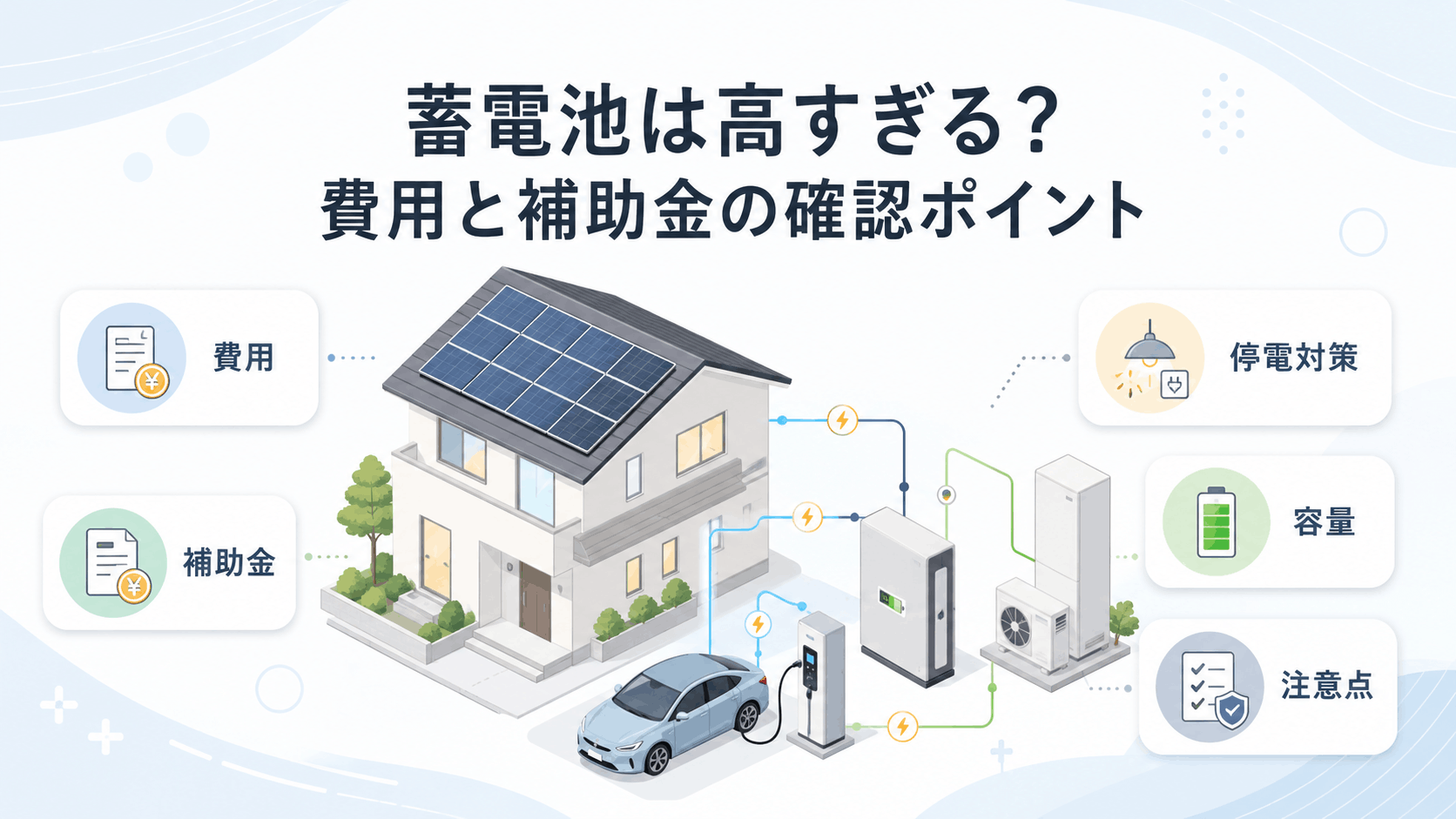 蓄電池は高すぎ
