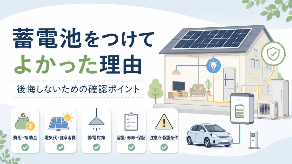 蓄電池をつけてよかった理由