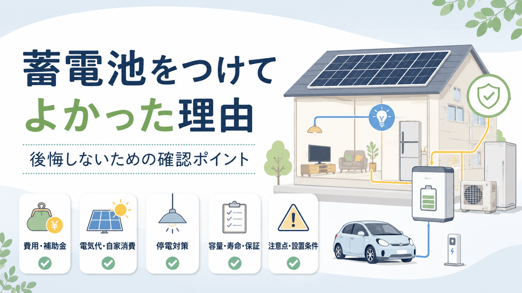 蓄電池をつけてよかった理由
