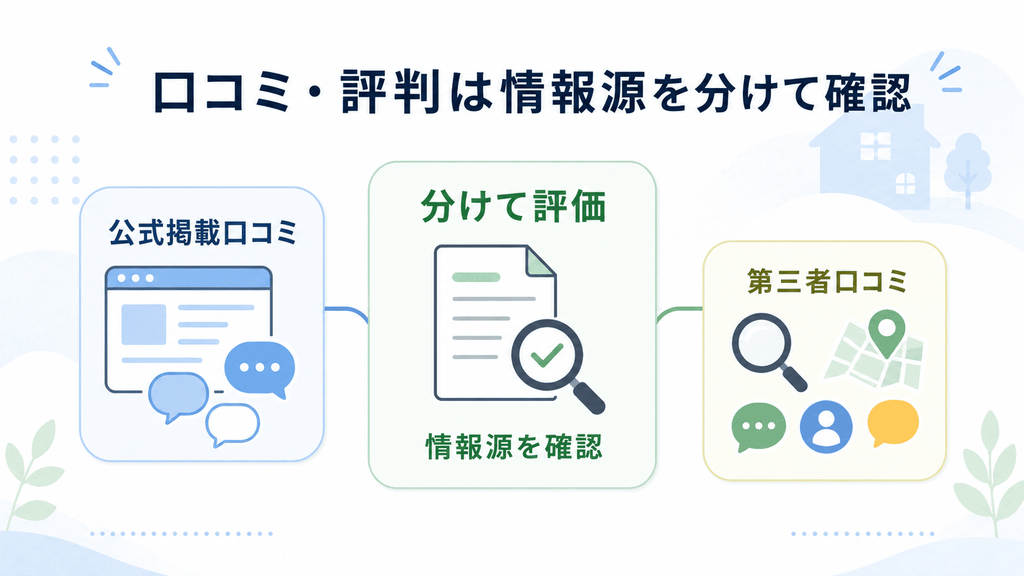 公式掲載口コミと第三者口コミの違い