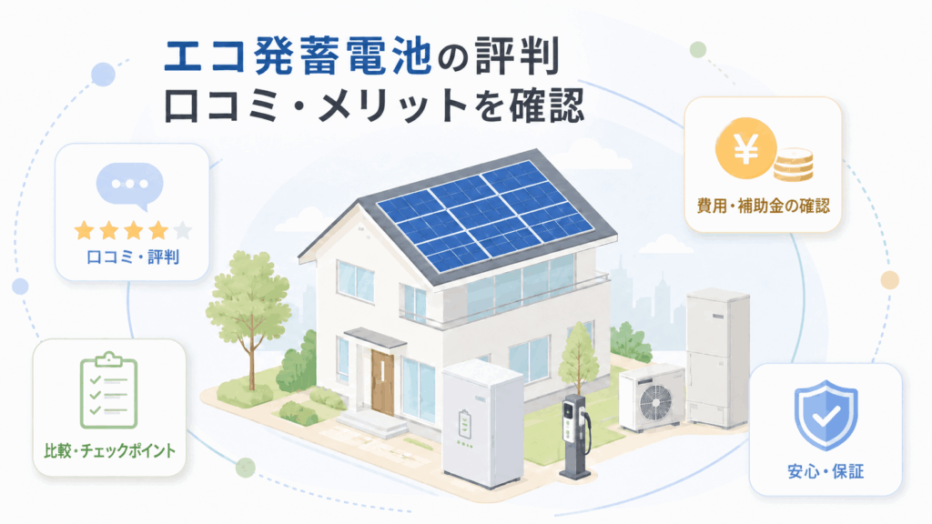 エコ発蓄電池の評判と口コミ