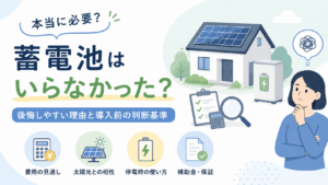 蓄電池はいらなかった