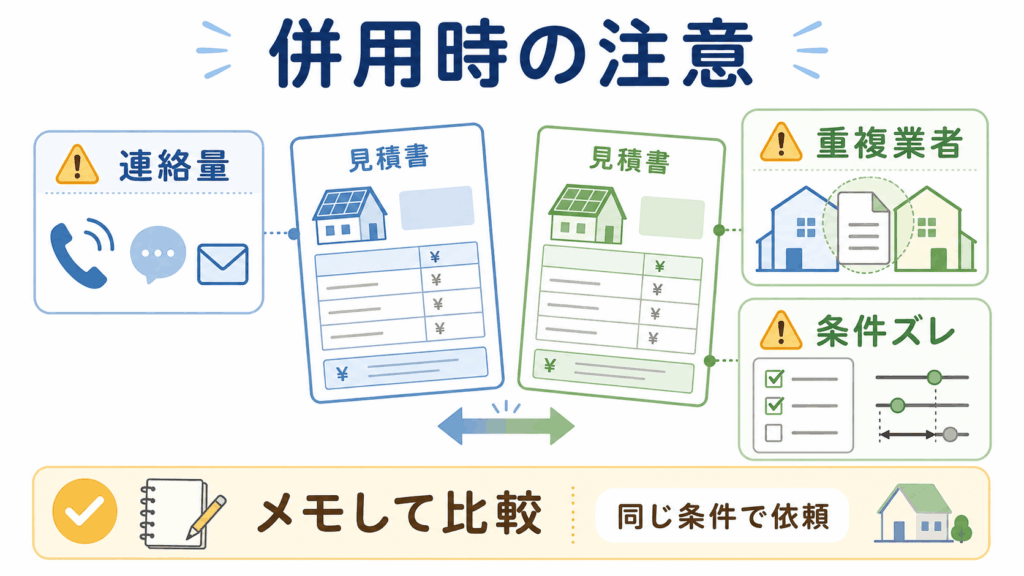 両方使う場合の注意点