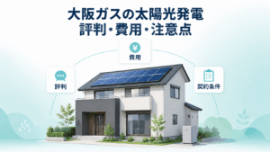 大阪ガスの太陽光発電に関する評判