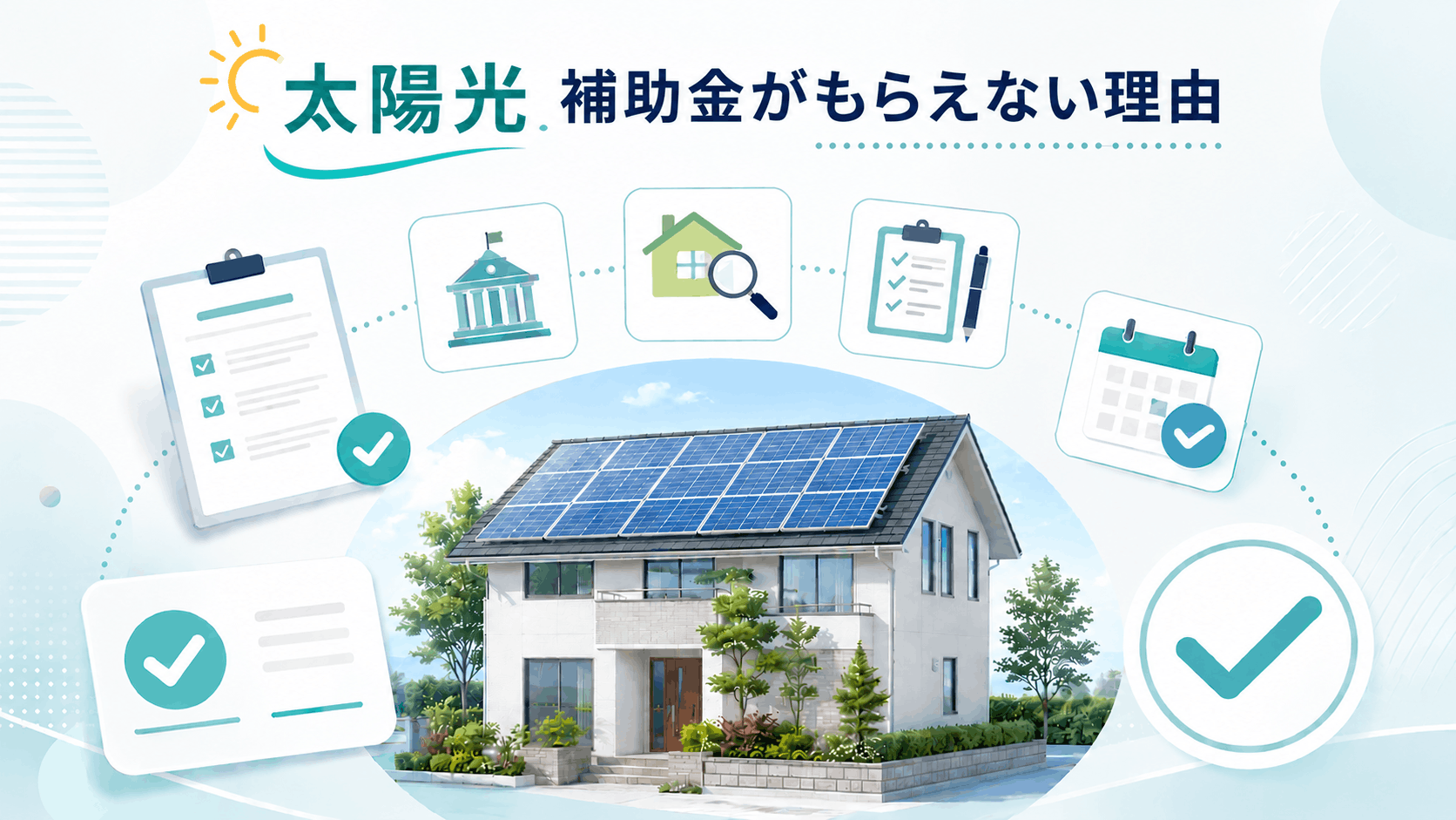 太陽光補助金がもらえない理由