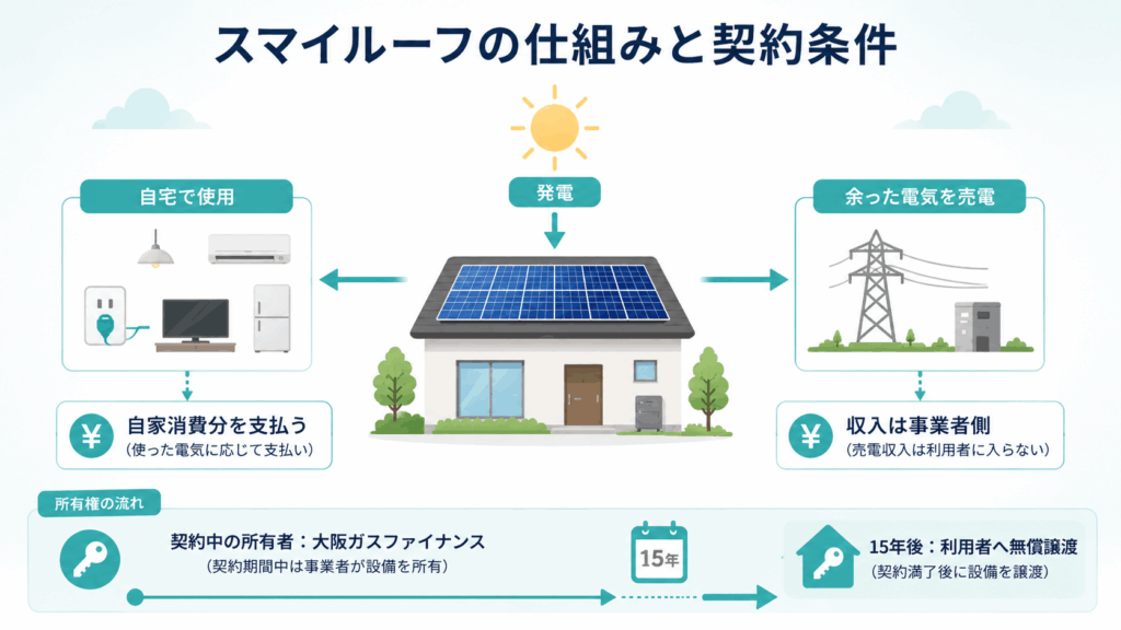 大阪ガスのスマイルーフに関する仕組みと契約条件