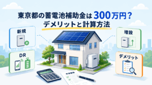 東京都の蓄電池補助金300万円の計算条件とデメリットを解説する記事