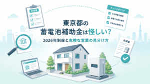 東京都の蓄電池補助金は怪しいかどうか