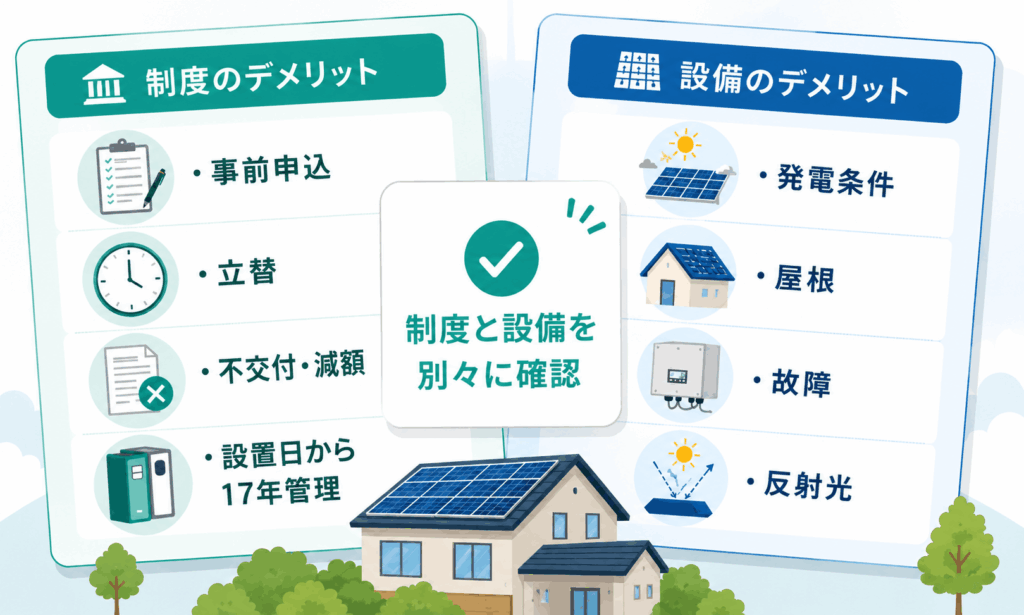東京都の補助金制度と太陽光発電設備それぞれのデメリット