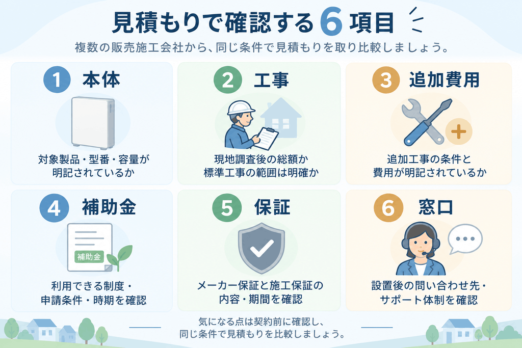 Powerwall 3の見積書で確認する項目