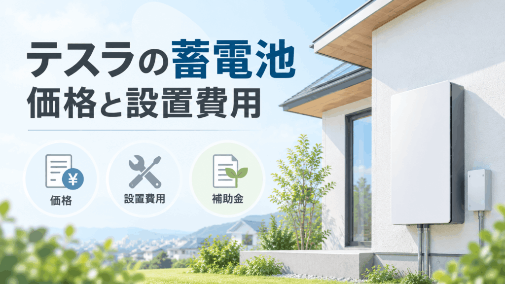 テスラPowerwall 3の価格・設置費用・補助金を解説する記事