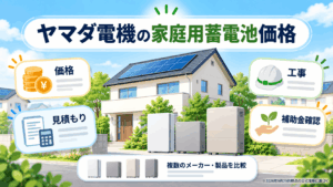 ヤマダ電機の家庭用蓄電池価格と取扱製品を解説する記事のイメージ