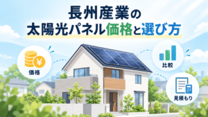 長州産業の太陽光パネルの価格・特徴・見積もりを解説する記事のアイキャッチ